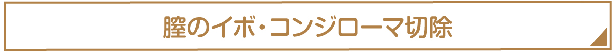 膣のイボコンジローマ切除